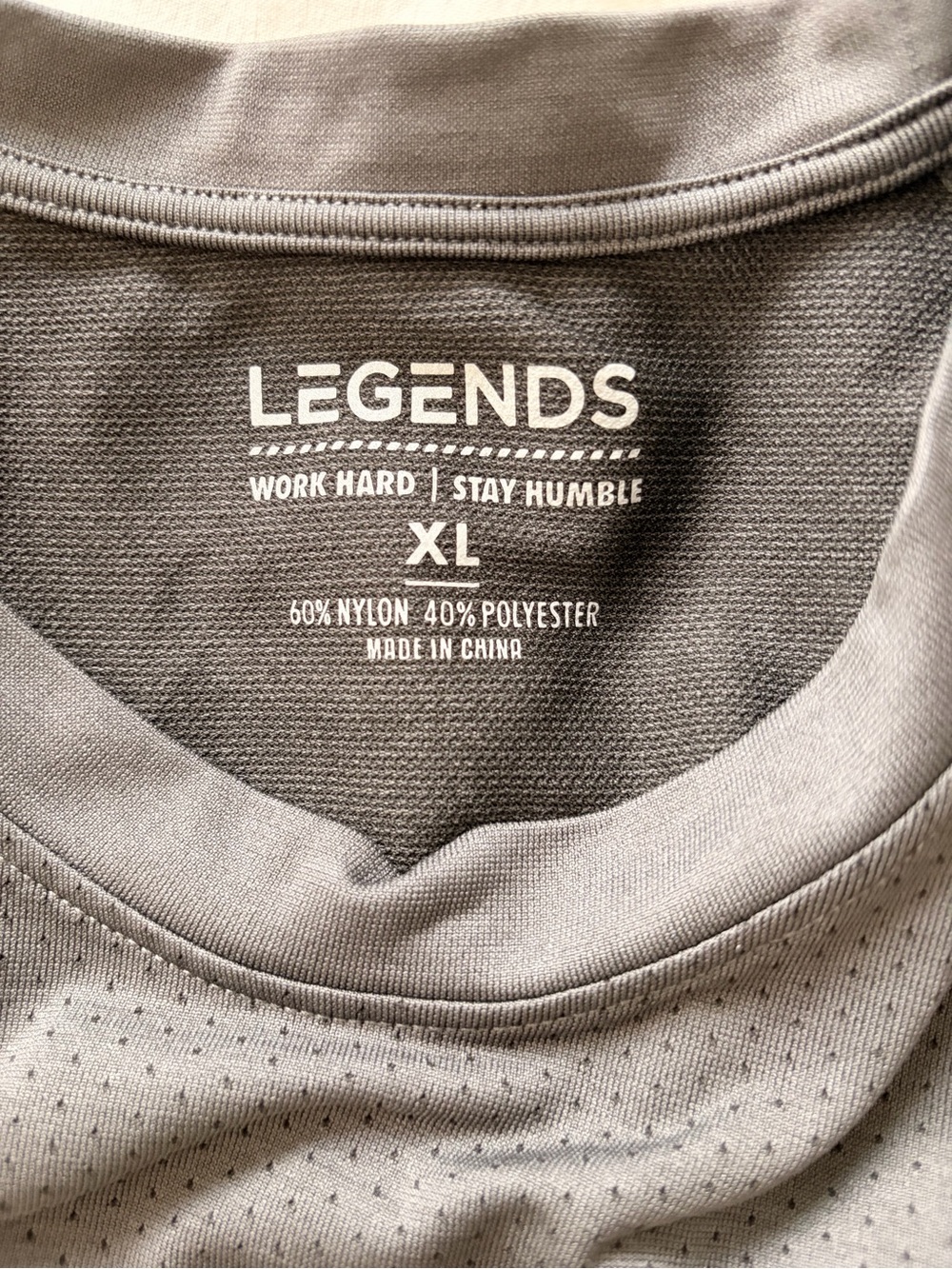 LEGENDS Men’s Enzo LS Tee - Dark Grey - Picture 6 of 6